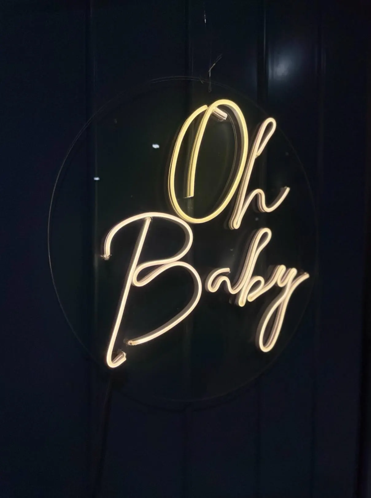 Letrero Oh baby